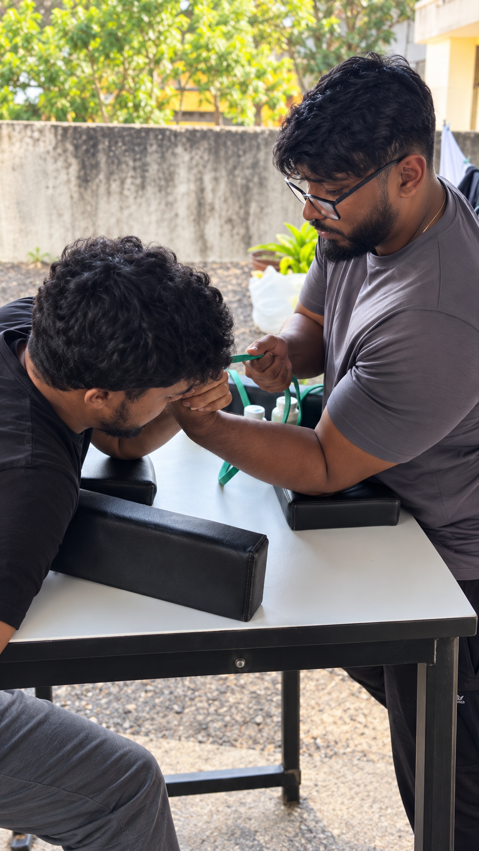 Sanka training for arm wrestling